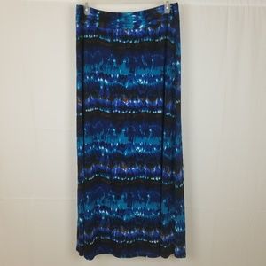 Women's Bobbie Brooks Skirt Plus Size 3x Blue Maxi